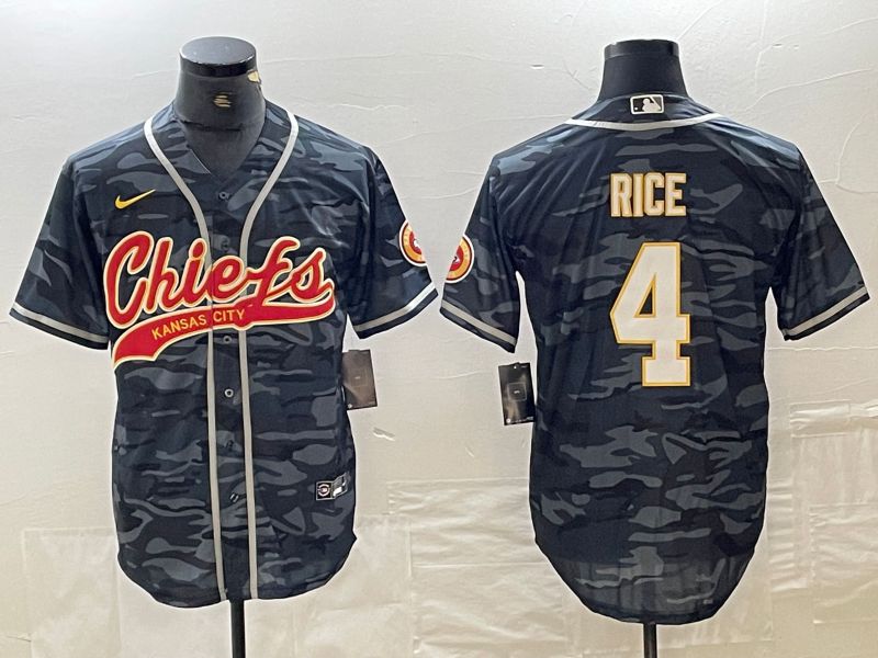 Men Kansas City Chiefs #4 Rice Camo Nike 2024 Co Branding Game NFL Jersey style 1